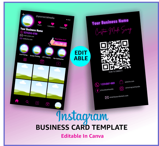 Instragram Business Template