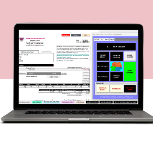 Ms. Tee's T-Shirt Pricing Calculator  & Shop Management System