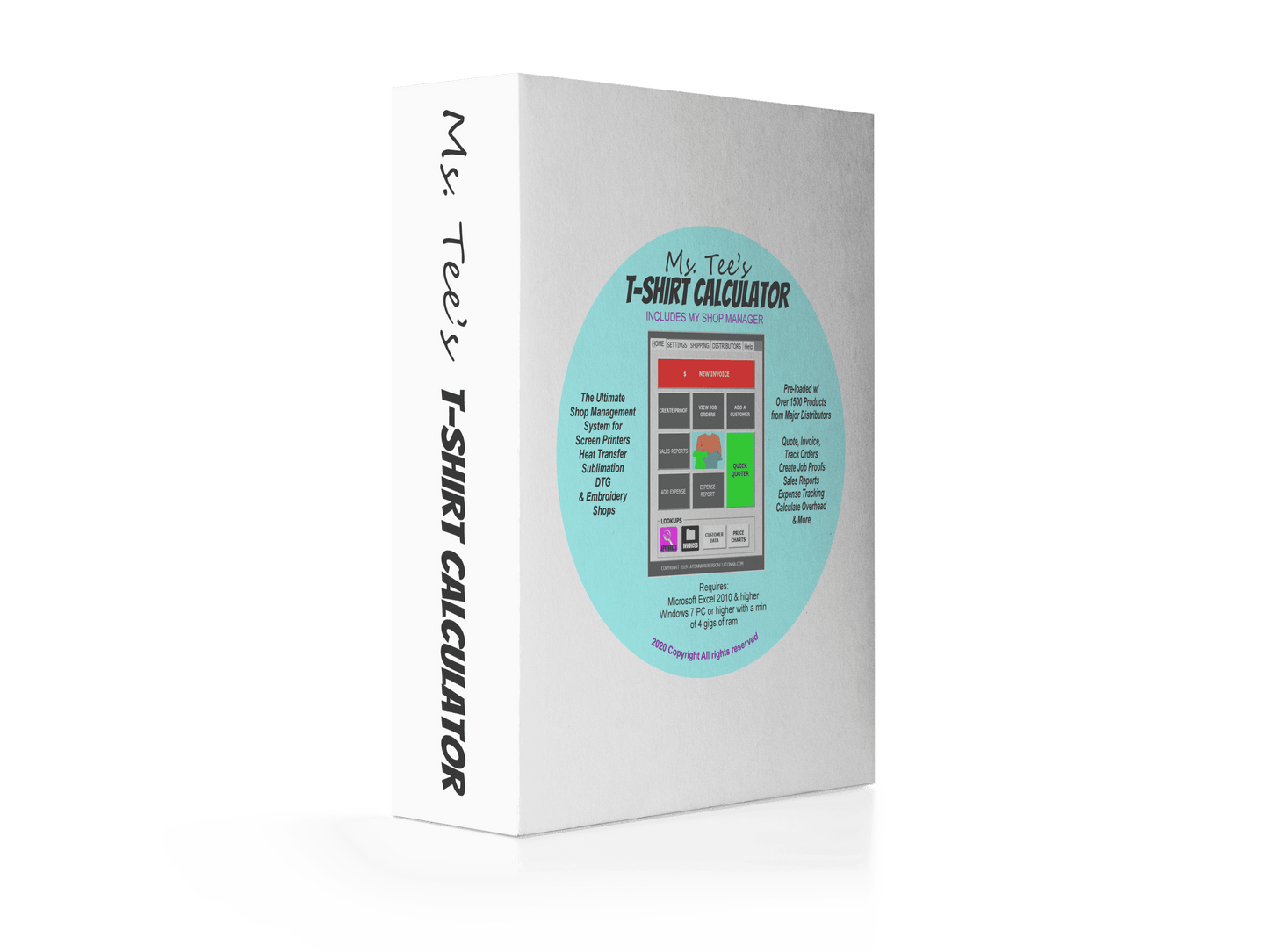 Ms. Tee's T-Shirt Pricing Calculator  & Shop Management System
